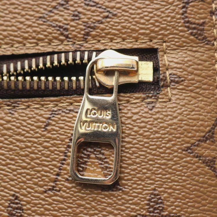 Pre Owned Louis Vuitton Metis Mm Pochette Handbag Coated Canvas And Leather Monogram Reverse Brown Black