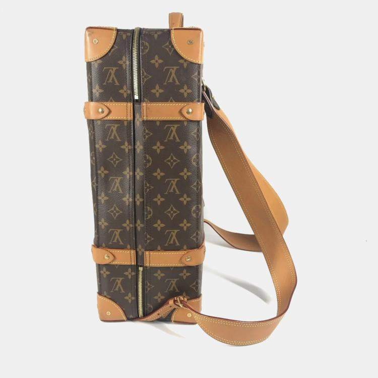 Pre Owned Louis Vuitton Monogram Soft Trunk Backpack Mm Bag Box Canvas Brown