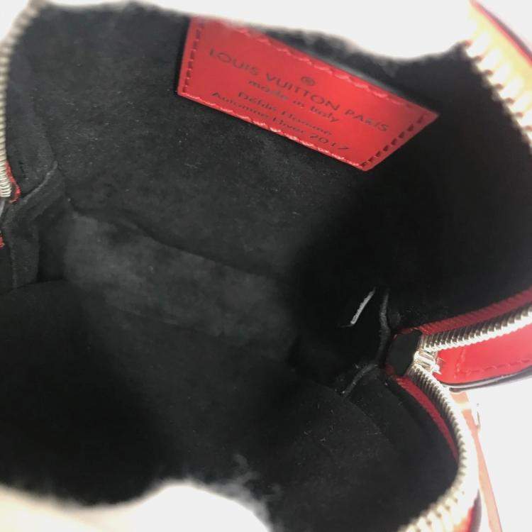 Pre Owned Louis Vuitton Epi Supreme Collaboration Danube Ppm Bag Crossbody Pochette Shoulder Leather Red