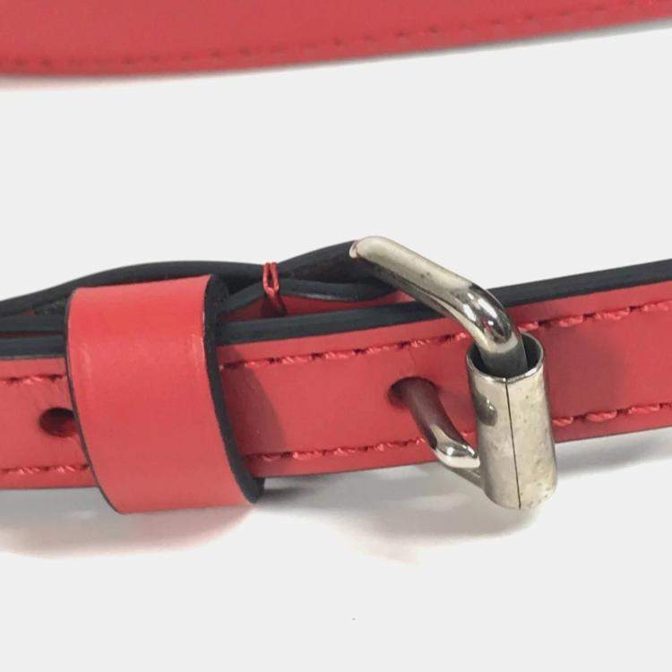 Pre Owned Louis Vuitton Epi Supreme Collaboration Danube Ppm Bag Crossbody Pochette Shoulder Leather Red