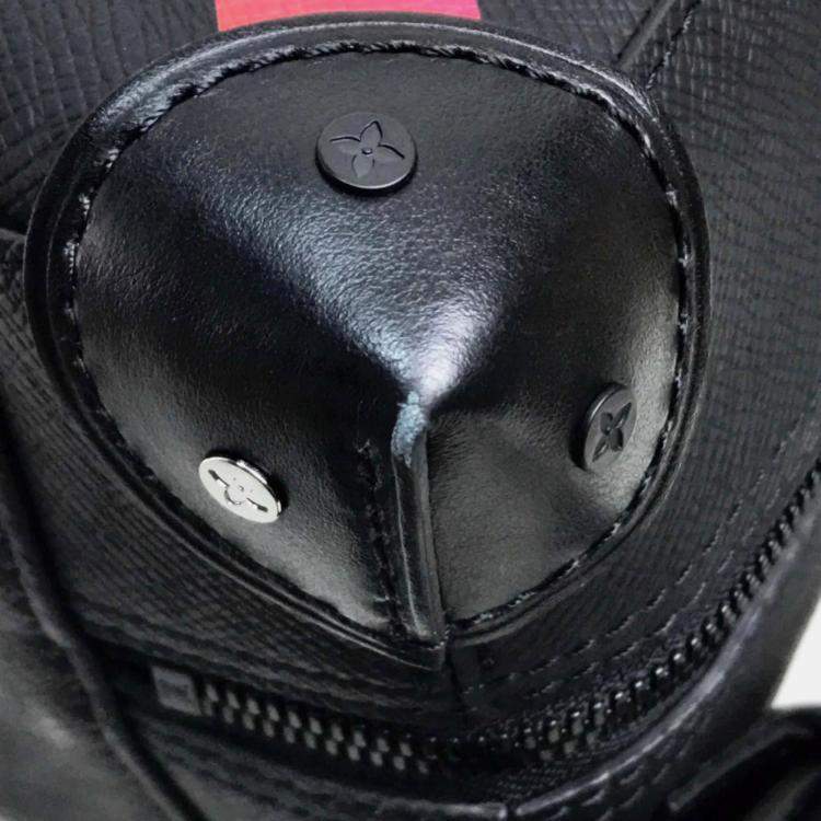 Pre Owned Louis Vuitton Taiga Rainbow Soft Trunk Backpack Pm Leather Black