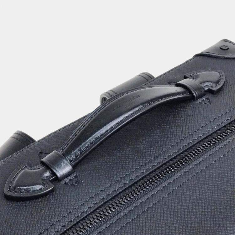 Pre Owned Louis Vuitton Taiga Rainbow Soft Trunk Backpack Pm Leather Black