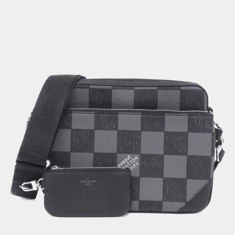 Pre Owned Louis Vuitton Damier Checkerboard Trio Messenger Bag