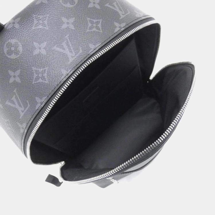 Pre Owned Louis Vuitton Monogram Eclipse Discovery Bum Bag Slim Backpack
