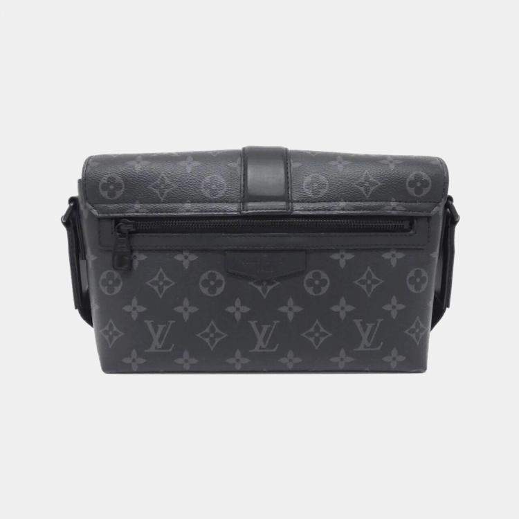 Pre Owned Louis Vuitton Monogram Eclipse S-Cape Messenger Shoulder Bag