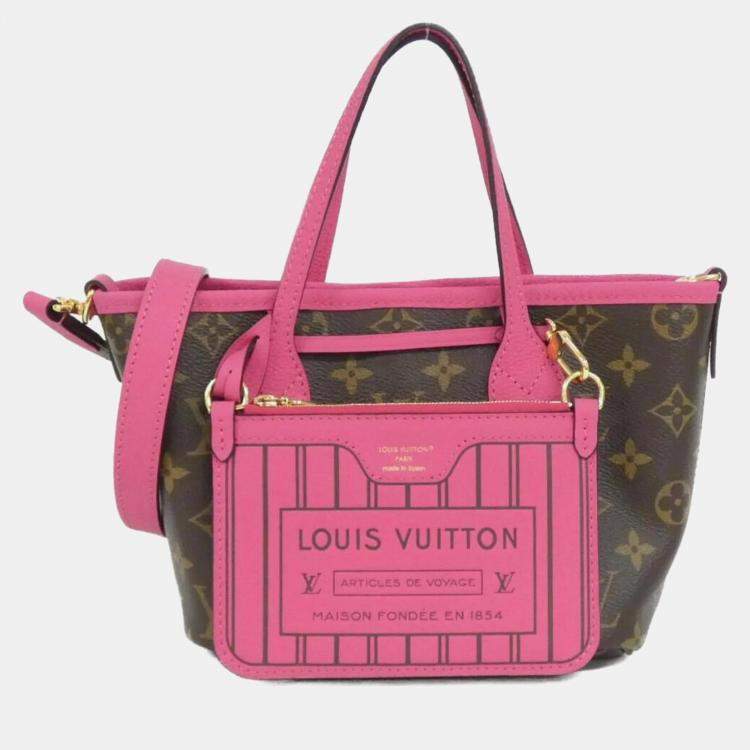 Pre Owned Louis Vuitton Monogram Neverfull Inside Out Bb Handbag