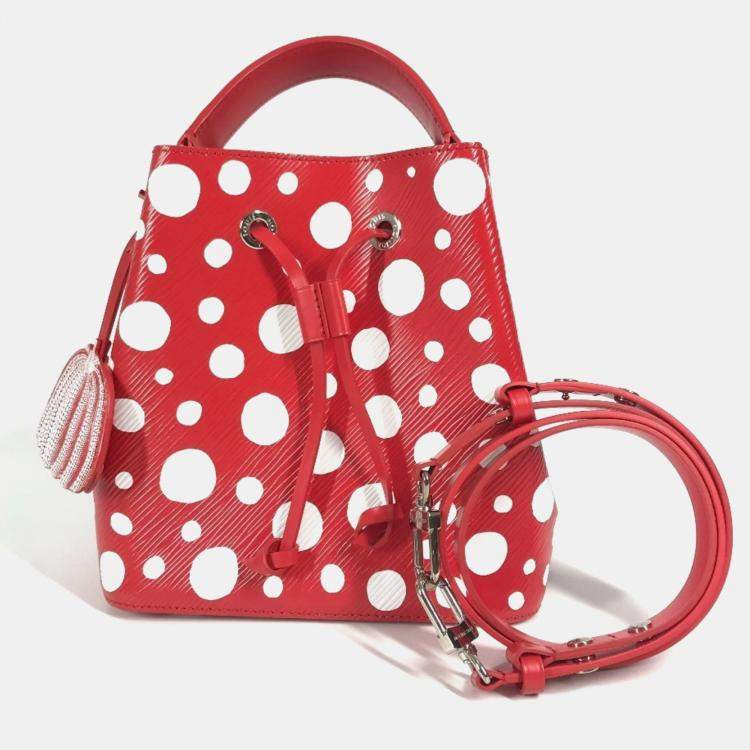 Pre Owned Louis Vuitton Monogram Empreinte Neonoe Crossbody Bag Leather Red