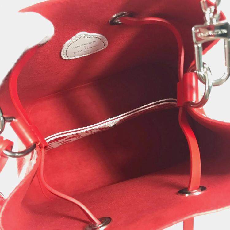 Pre Owned Louis Vuitton Monogram Empreinte Neonoe Crossbody Bag Leather Red