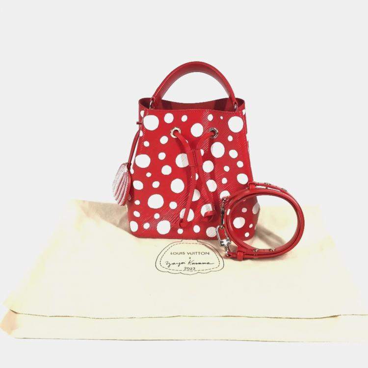 Pre Owned Louis Vuitton Monogram Empreinte Neonoe Crossbody Bag Leather Red