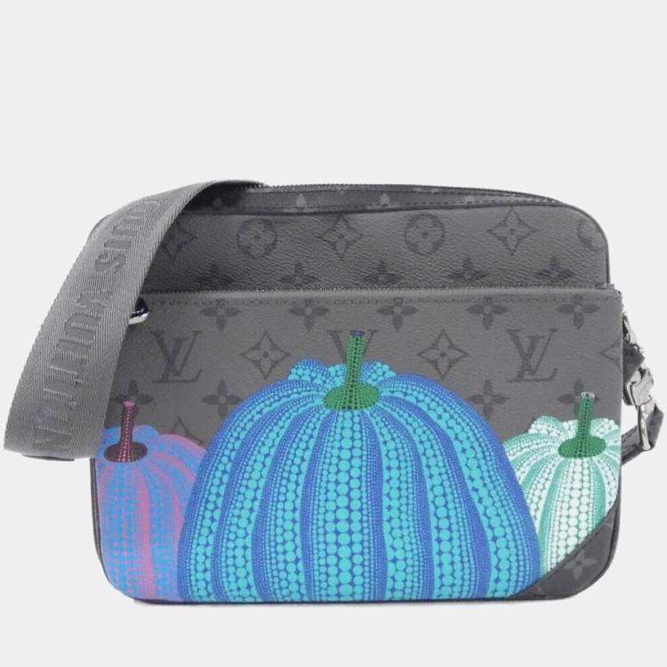 Pre Owned Louis Vuitton Monogram Eclipse Reverse Lv X Yk Trio Messenger Shoulder Bag