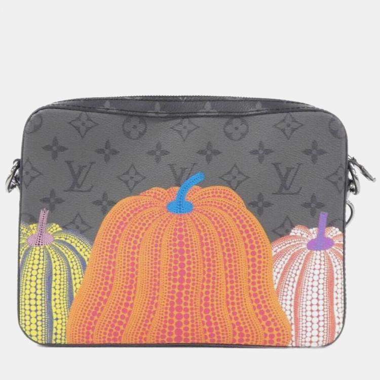 Pre Owned Louis Vuitton Monogram Eclipse Reverse Lv X Yk Trio Messenger Shoulder Bag