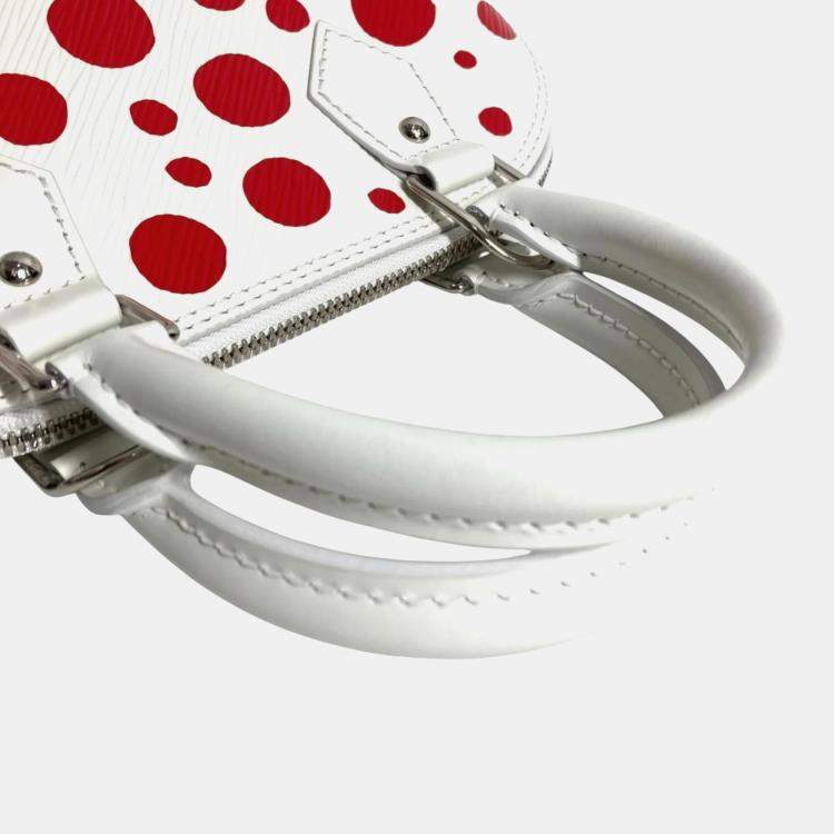 Pre Owned Louis Vuitton Epi Leather Alma Bb Crossbody Handbag Leather White