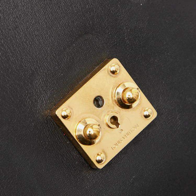 Pre Owned Louis Vuitton Monogram Reverse Pochette Metis Mm Handbag Brown/Black Leather