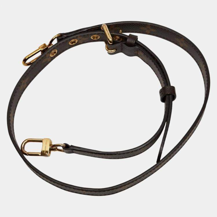 Pre Owned Louis Vuitton Monogram Reverse Pochette Metis Mm Handbag Brown/Black Leather