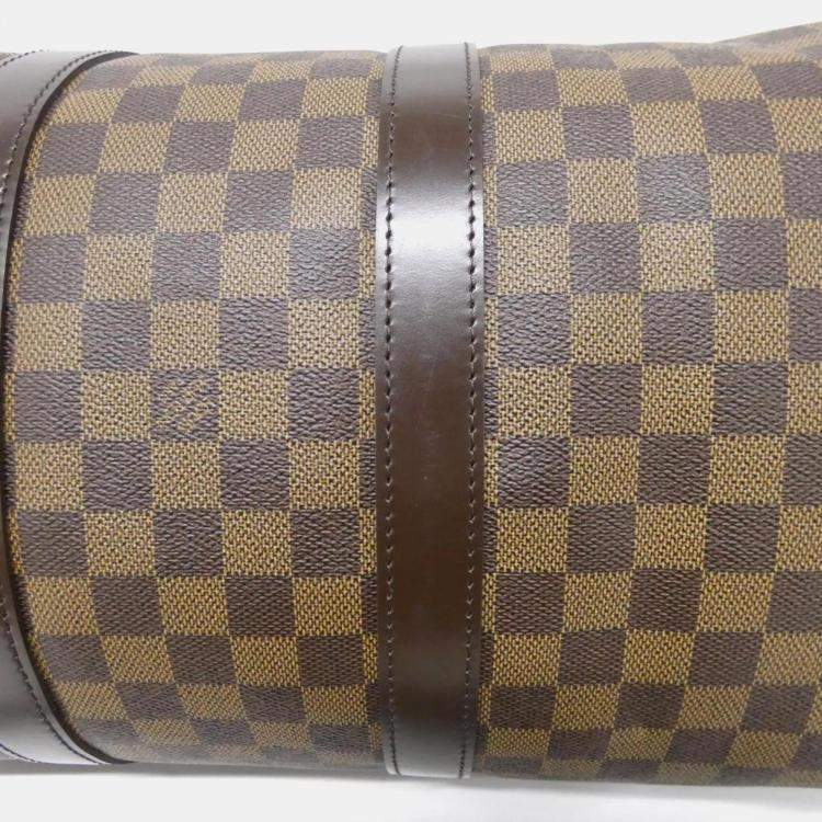 Pre Owned Louis Vuitton Damier Keepall Bandouliere 45Cm Boston Bag