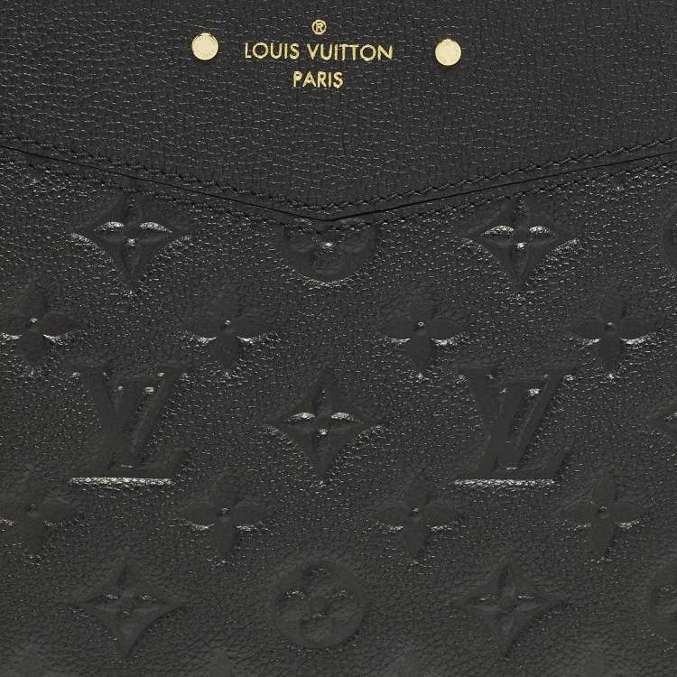 Pre Owned Louis Vuitton Daily Black Monogram Empreinte Leather Pouch
