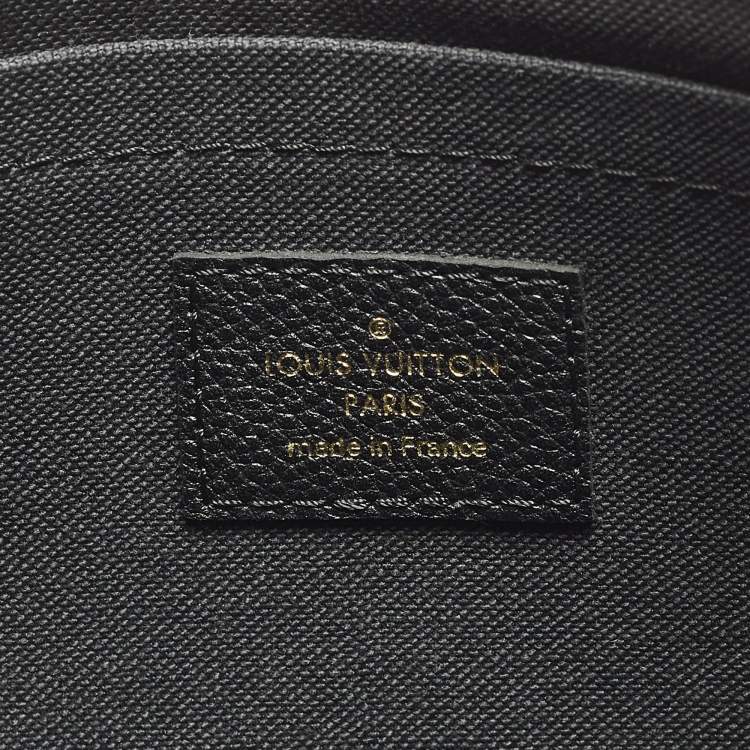 Pre Owned Louis Vuitton Daily Black Monogram Empreinte Leather Pouch