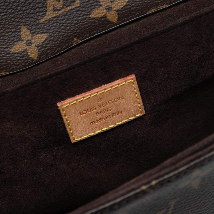 Pre Owned Louis Vuitton Brown Monogram Pochette Metis