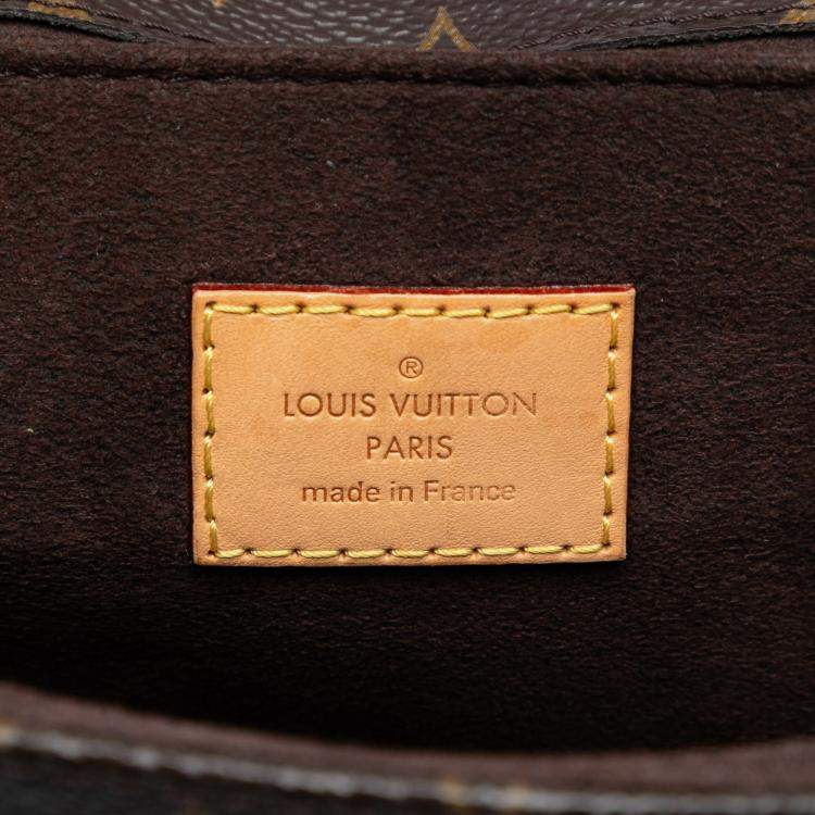 Pre Owned Louis Vuitton Brown Monogram Pochette Metis