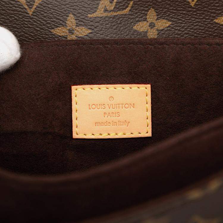 Pre Owned Louis Vuitton Brown Monogram Pochette Metis