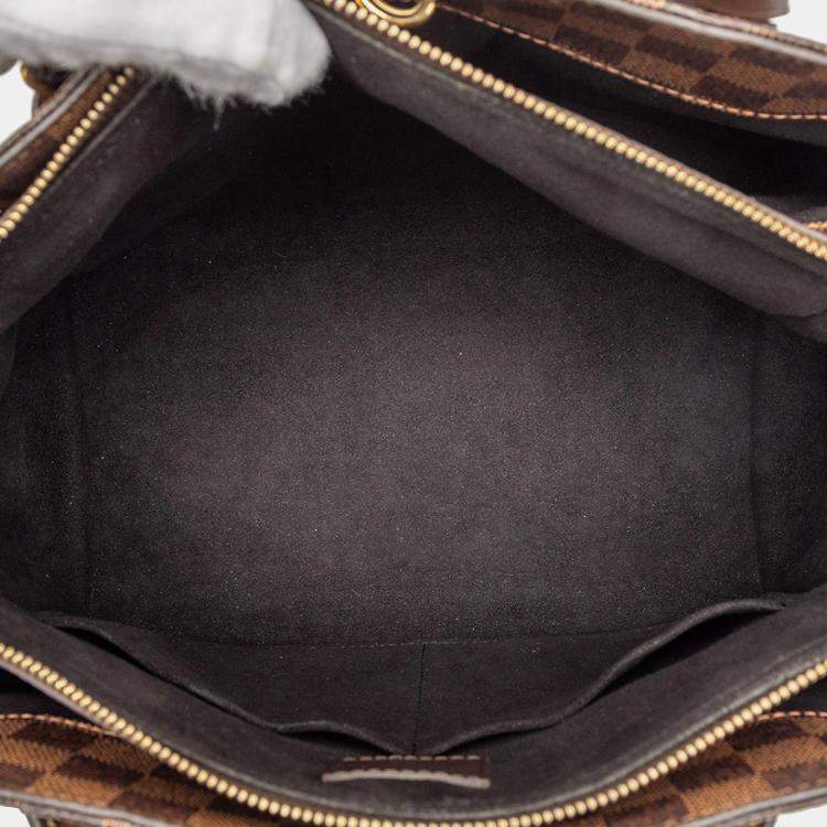 Pre Owned Louis Vuitton Black Brown Damier Ebene Normandy
