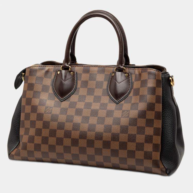 Pre Owned Louis Vuitton Black Brown Damier Ebene Normandy