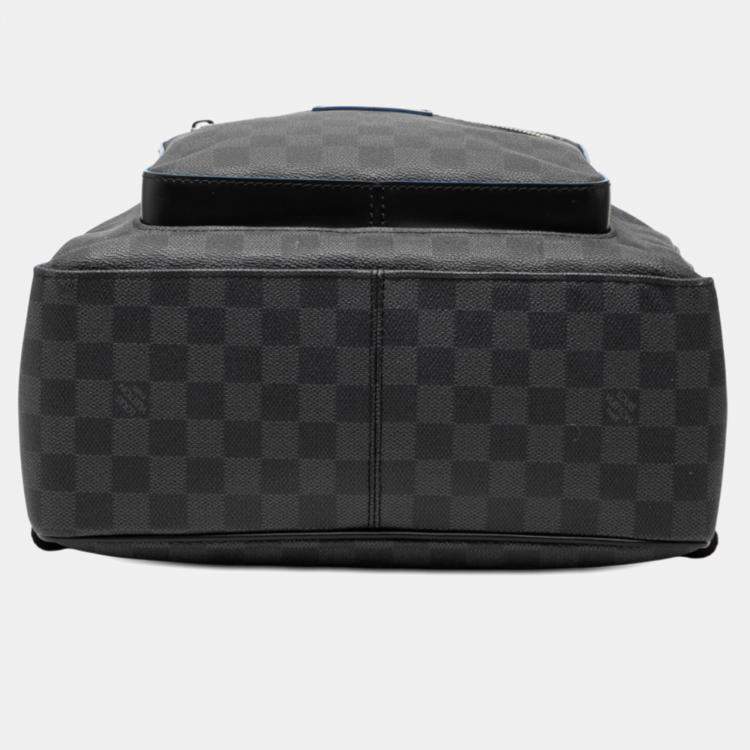 Pre Owned Louis Vuitton Black Limited Edition Damier Graphite Logo Rainbow Josh Backpack