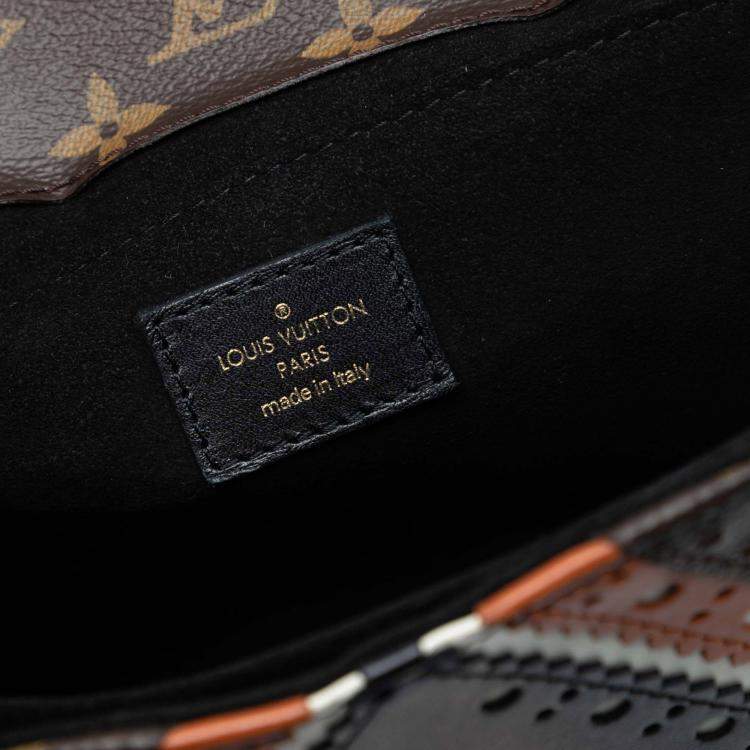 Pre Owned Louis Vuitton Brown Monogram Brogue Pochette Metis