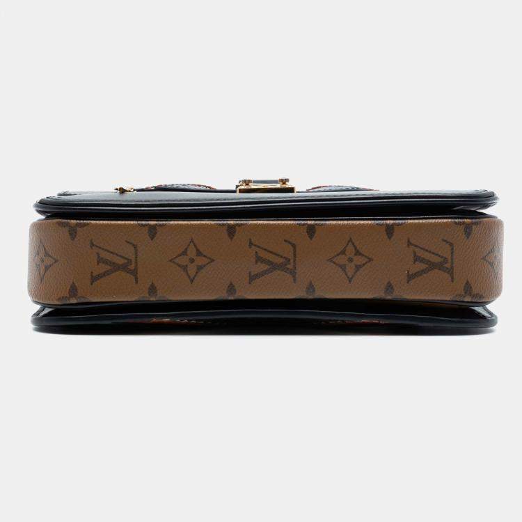 Pre Owned Louis Vuitton Brown Monogram Brogue Pochette Metis