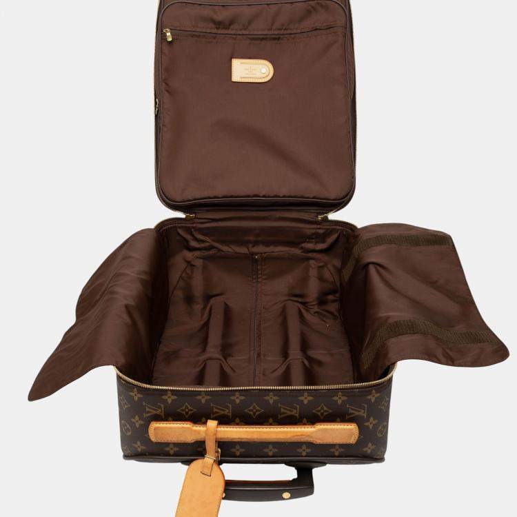 Pre Owned Louis Vuitton Brown Monogram Pegase 45