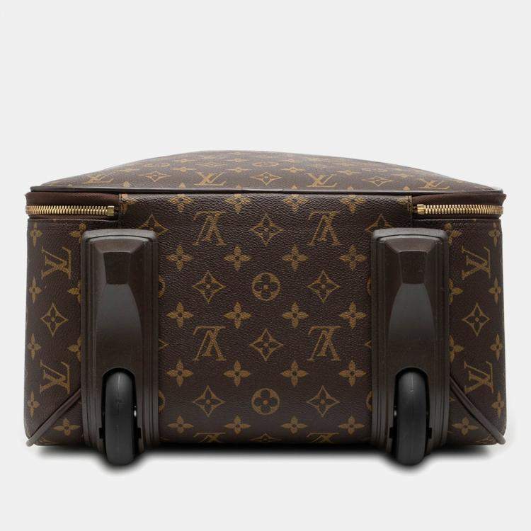 Pre Owned Louis Vuitton Brown Monogram Pegase 45