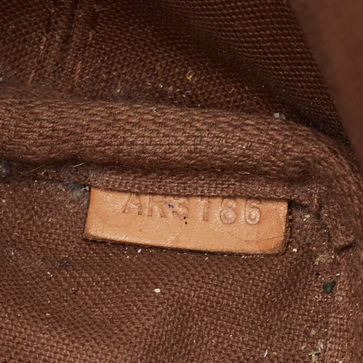 Pre Owned Louis Vuitton Noe Nano Brown Monogram Canvas and Leather Bucket Bag