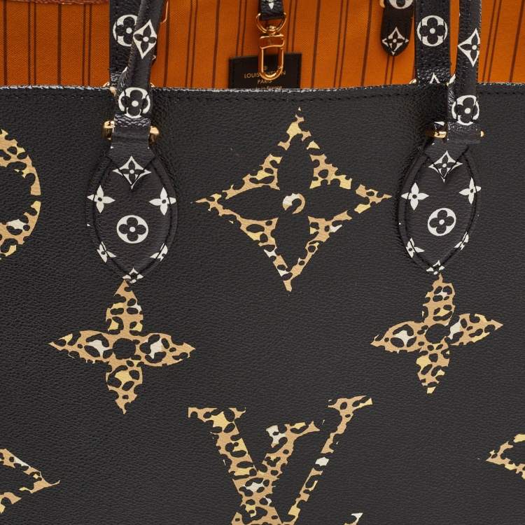 Pre Owned Louis Vuitton Jungle Onthego GM Jungle Giant Monogram Canvas Tote