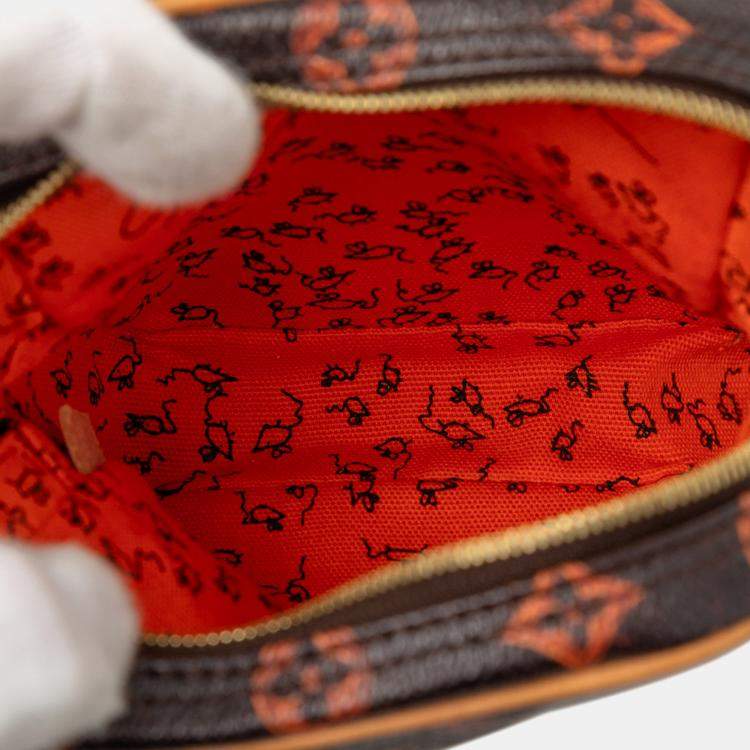 Pre Owned Louis Vuitton Brown Grace Coddington Catogram Paname PM