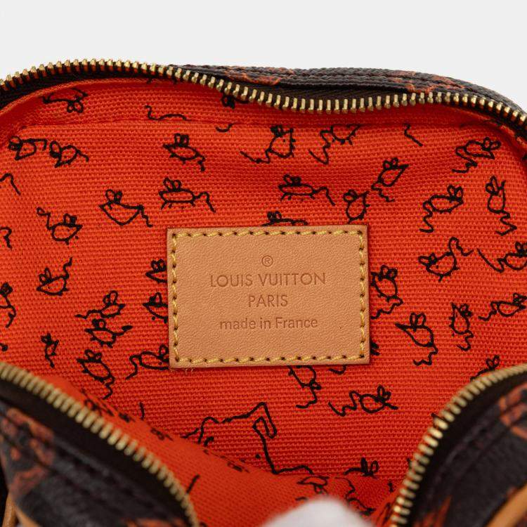 Pre Owned Louis Vuitton Brown Grace Coddington Catogram Paname PM