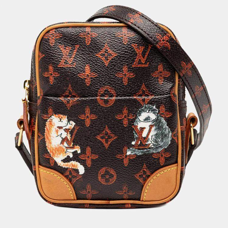 Pre Owned Louis Vuitton Brown Grace Coddington Catogram Paname PM