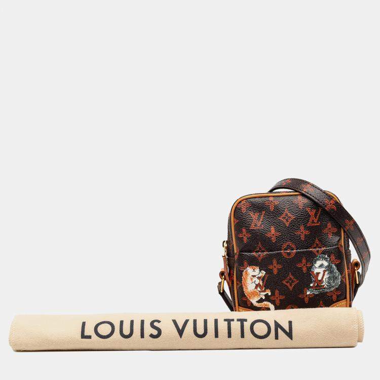 Pre Owned Louis Vuitton Brown Grace Coddington Catogram Paname PM