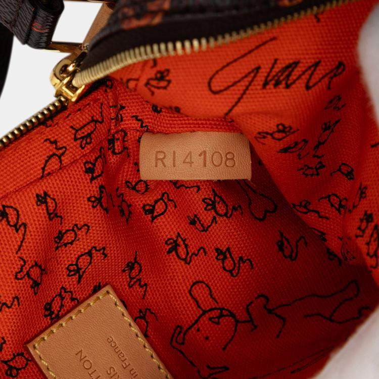 Pre Owned Louis Vuitton Brown Grace Coddington Catogram Paname PM