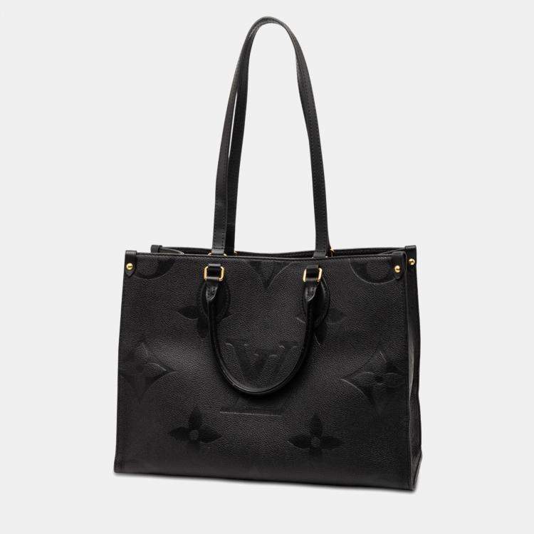 Pre Owned Louis Vuitton Black Monogram Empreinte Onthego MM
