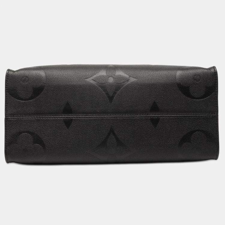 Pre Owned Louis Vuitton Black Monogram Empreinte Onthego MM