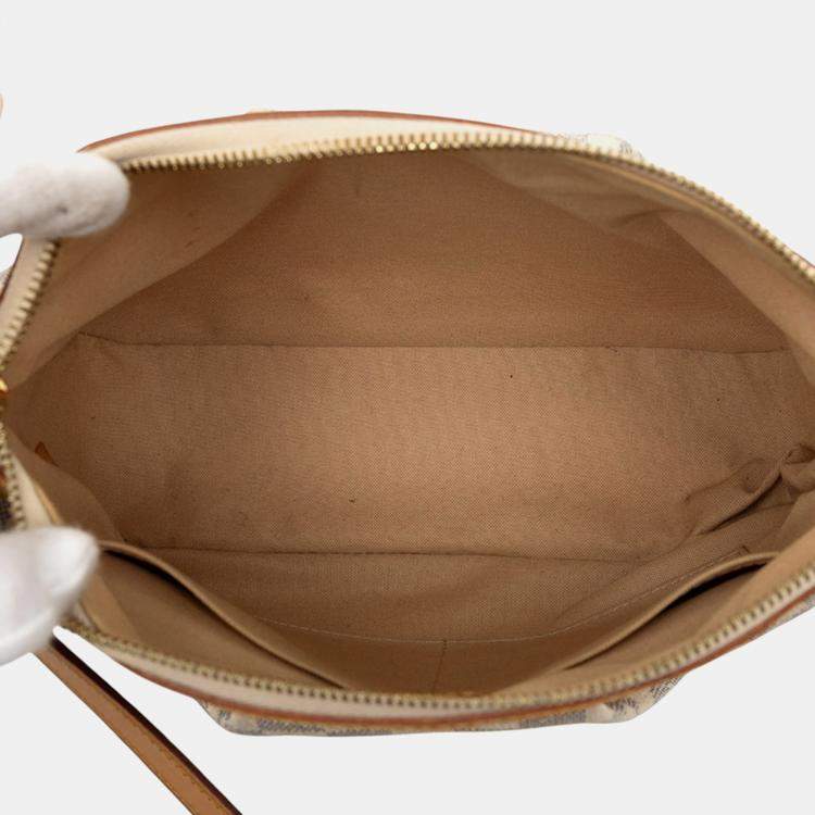 Pre Owned Louis Vuitton White Damier Azur Siracusa PM