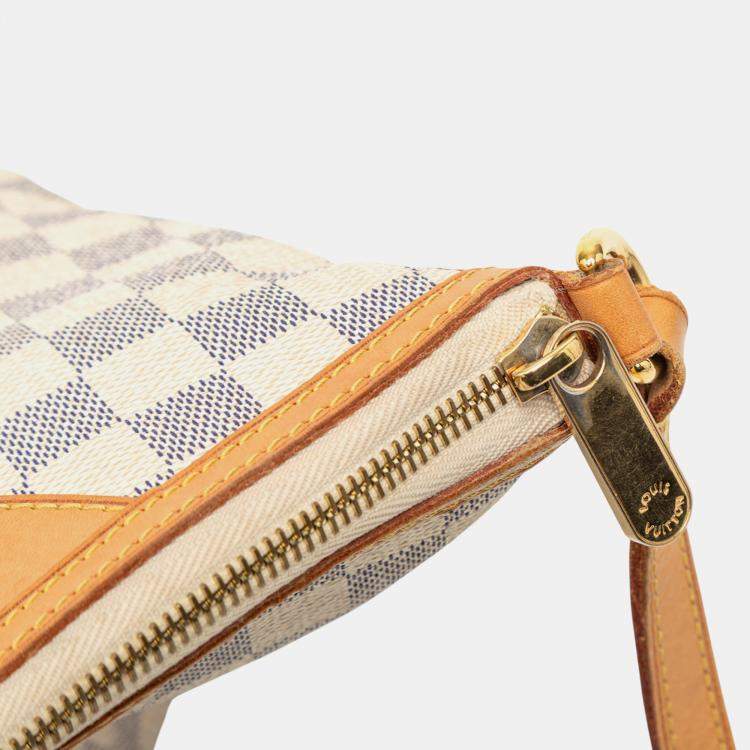 Pre Owned Louis Vuitton White Damier Azur Siracusa PM