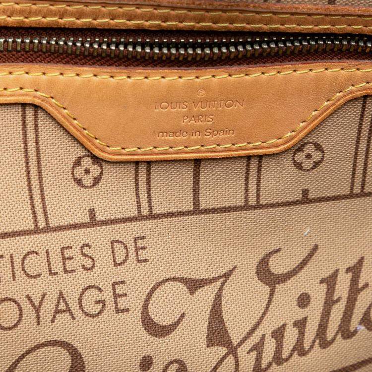 مملوكة مسبقًا Louis Vuitton Brown Monogram Neverfull MM
