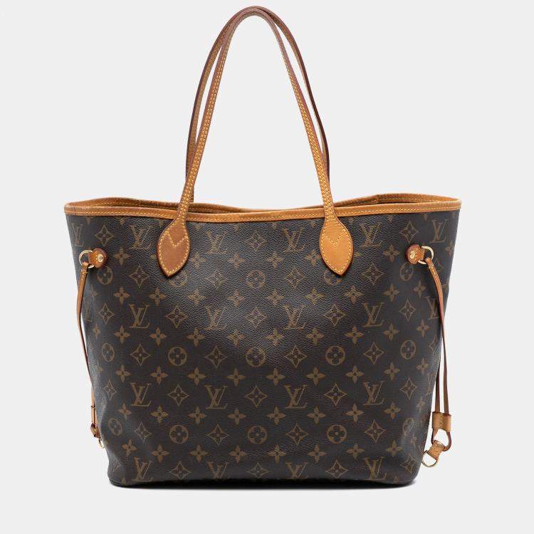 مملوكة مسبقًا Louis Vuitton Brown Monogram Neverfull MM