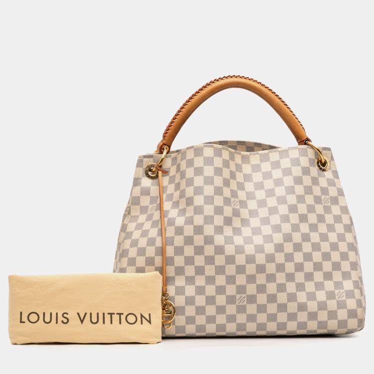 Pre Owned Louis Vuitton White Damier Azur Artsy MM