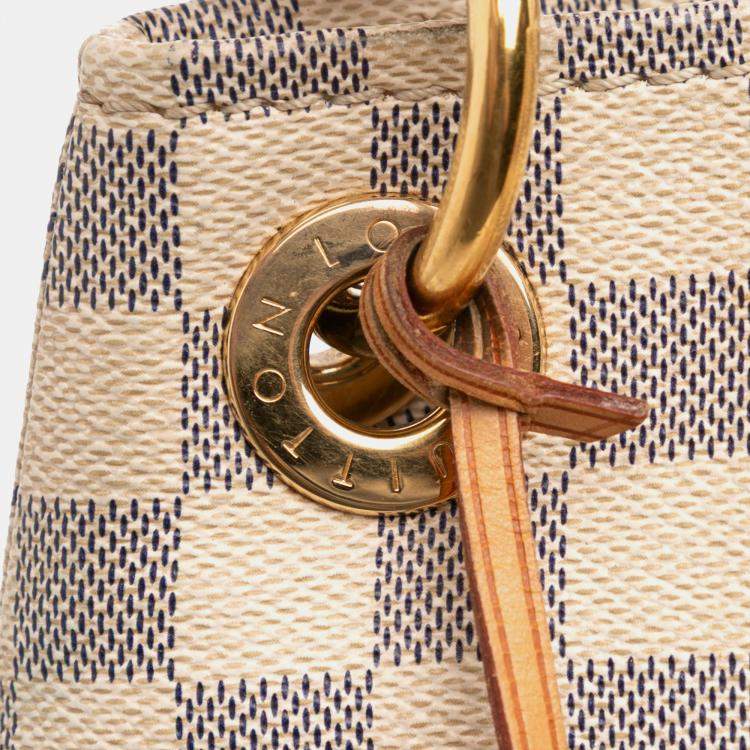 Pre Owned Louis Vuitton White Damier Azur Artsy MM