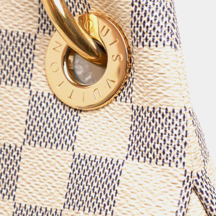 Pre Owned Louis Vuitton White Damier Azur Artsy MM
