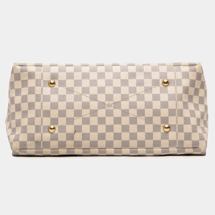 Pre Owned Louis Vuitton White Damier Azur Artsy MM