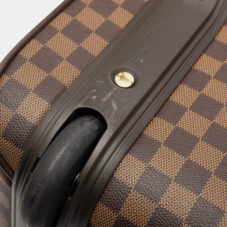 Pre Owned Louis Vuitton Brown Damier Ebene Pegase Legere 45