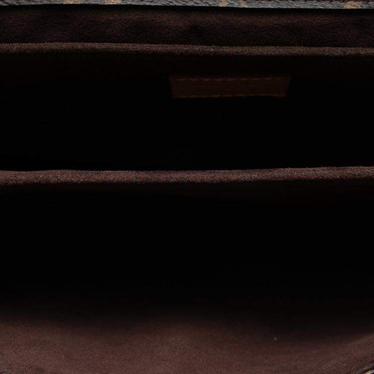 Pre Owned Louis Vuitton Brown Monogram Pochette Metis